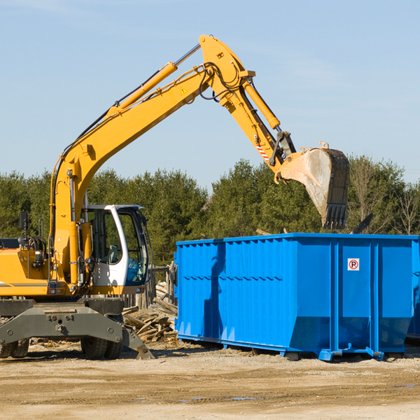 can i choose the location where the residential dumpster will be placed in Williamstown MI